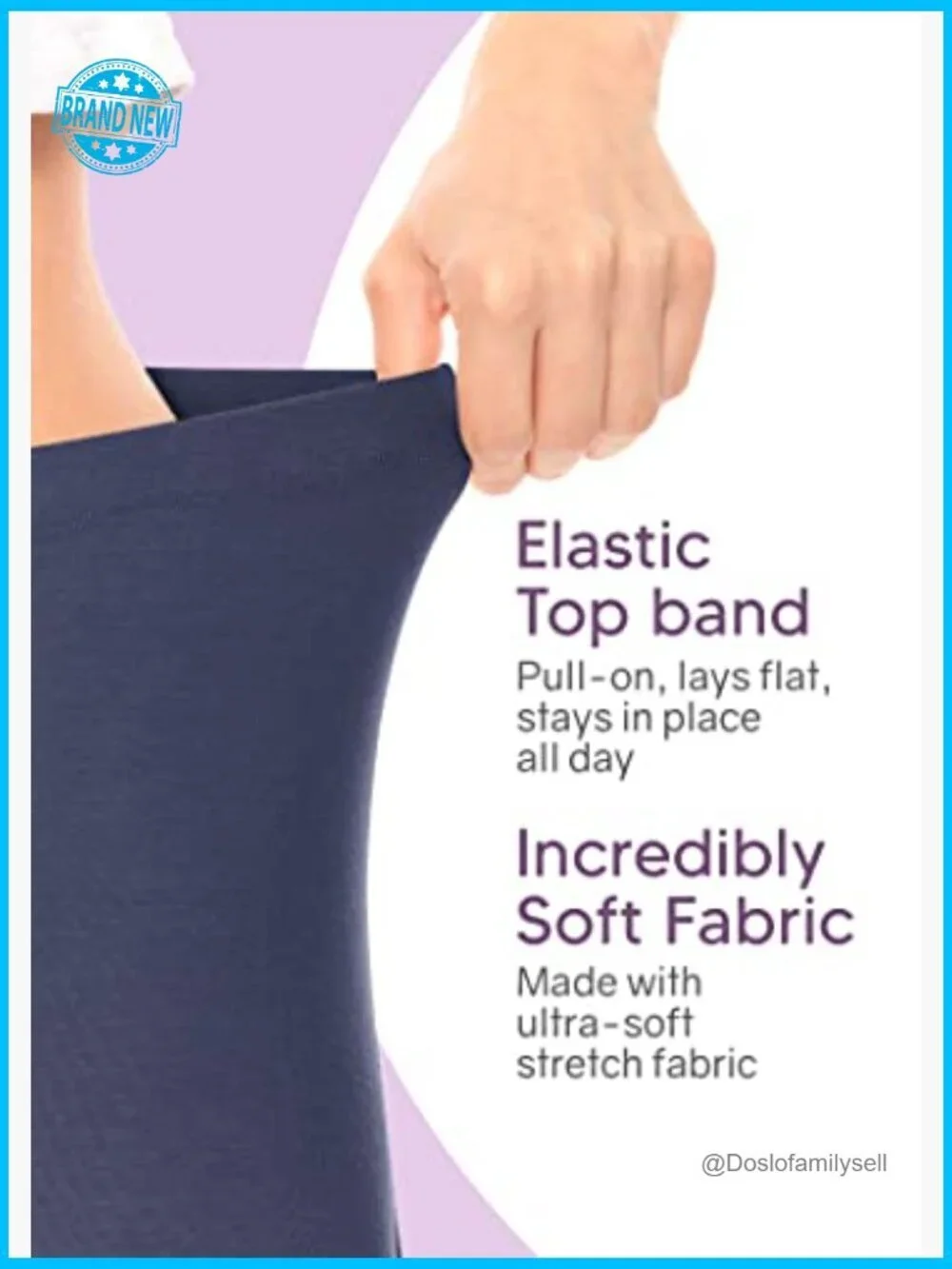 A-Line Midi Skirt Elastic Waist Flowy Soft Work Church Casual Stretchy
